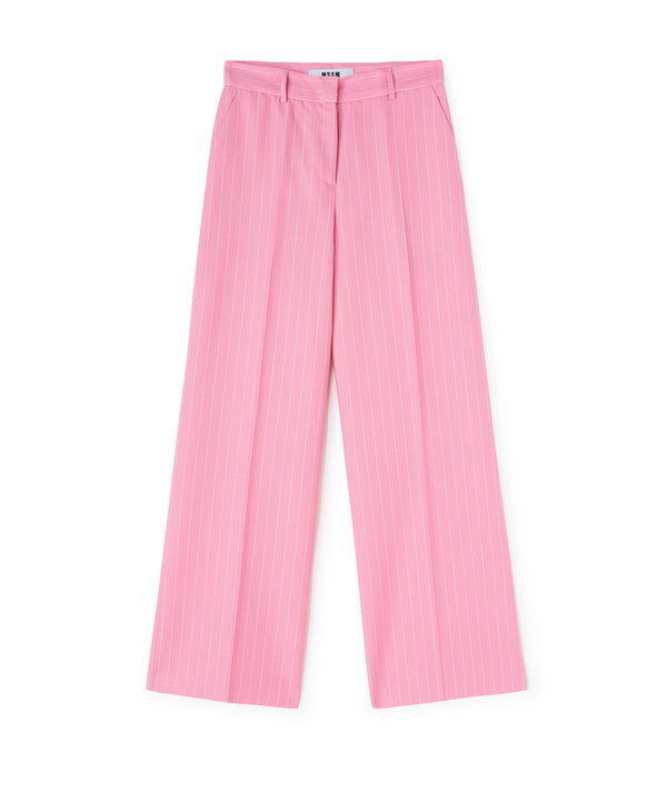 Wool trousers with  "Pinstripe Wool" workmanship