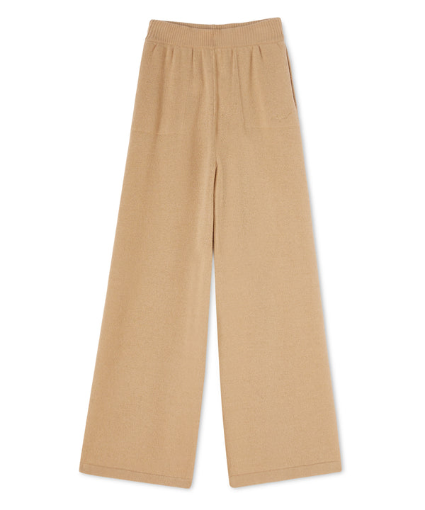 High-waisted trousers "MSGM Signature Cashmere blend"