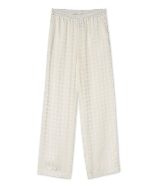 "Fluid Viscose Jacquard" fabric trousers