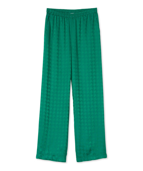 "Fluid Viscose Jacquard" fabric trousers