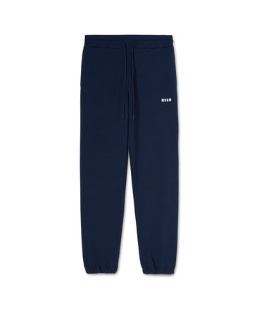 Track pants with high waist and drawstring