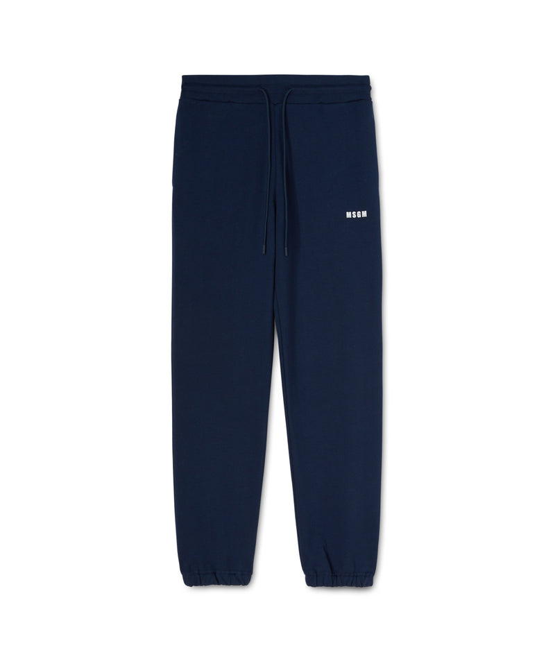Track pants with high waist and drawstring WHITE/BLUE Women 