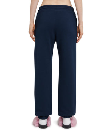Track pants with high waist and drawstring