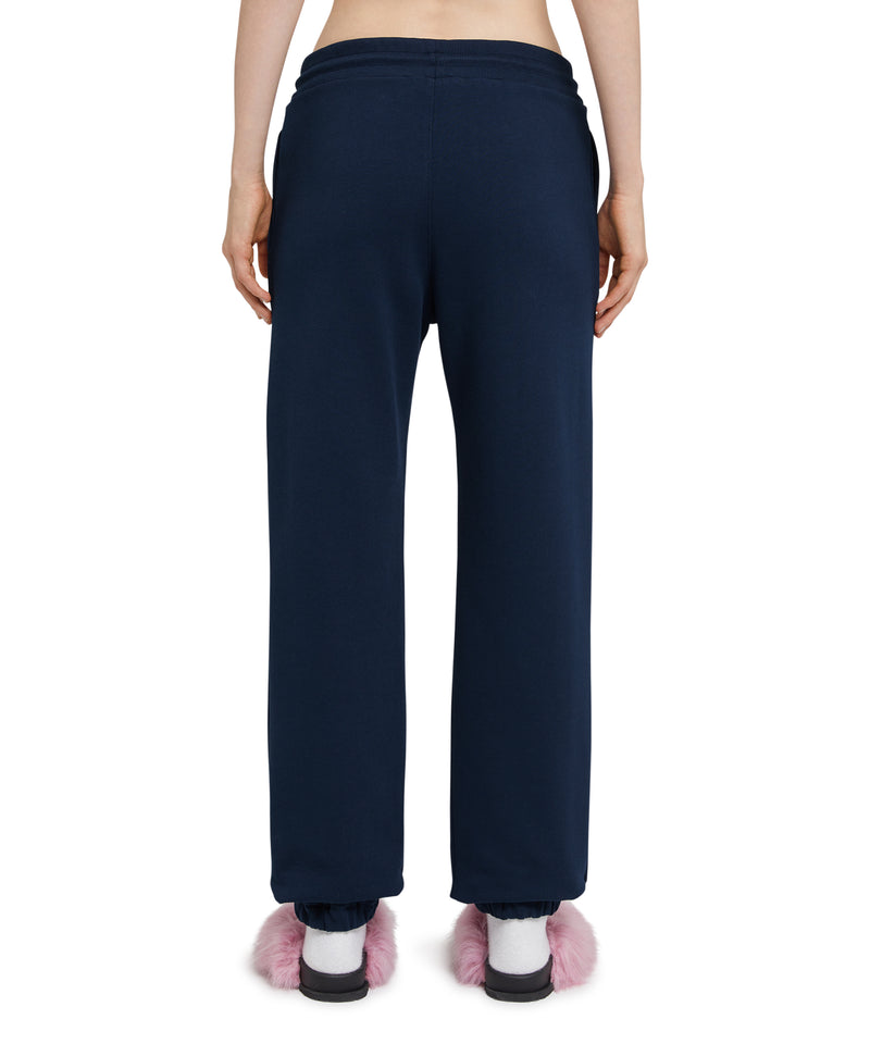 Track pants with high waist and drawstring WHITE/BLUE Women 