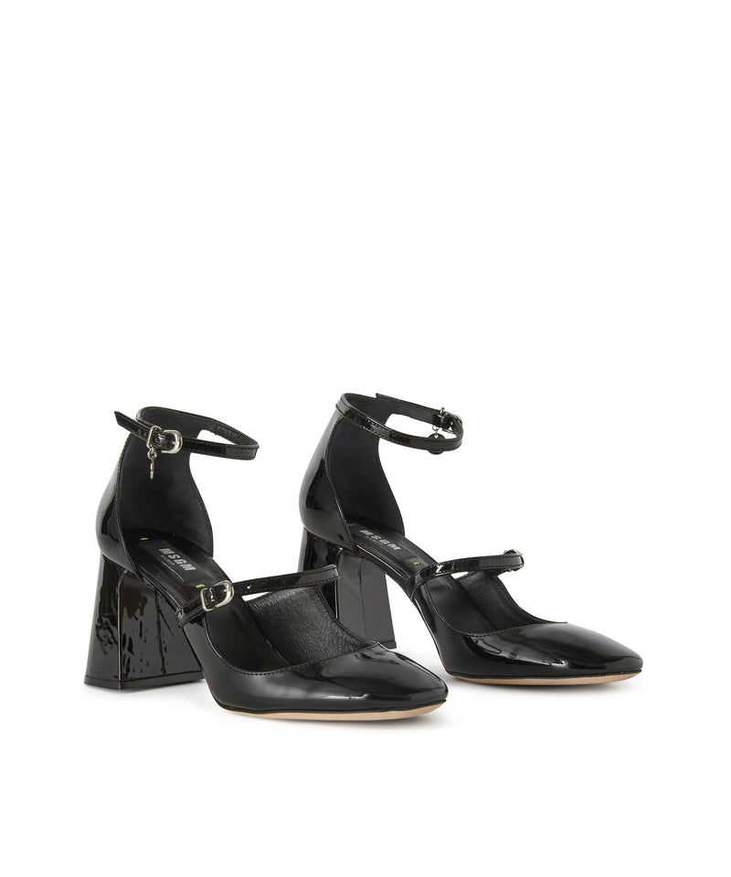 MSGM Mary Jane patent pumps BLACK Women 