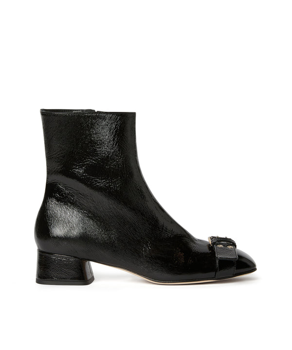 Leather MSGM Buckle ankle boots