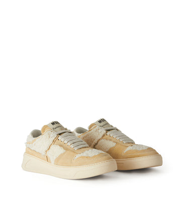 FG1 Sneakers with faux shearling inlays