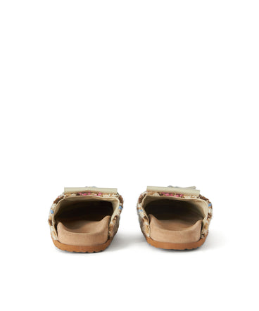 MSGM Sabot with "Micro Check Wool" motif