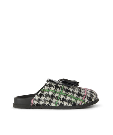MSGM Sabot with "Micro Check Wool" motif