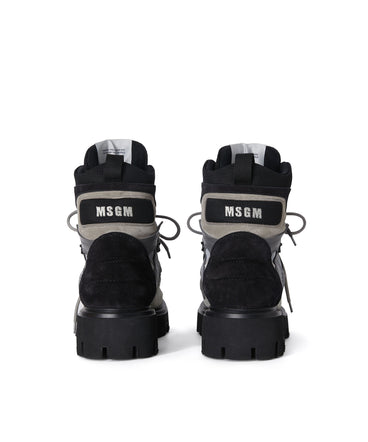 MSGM Trekking Boots in Leather