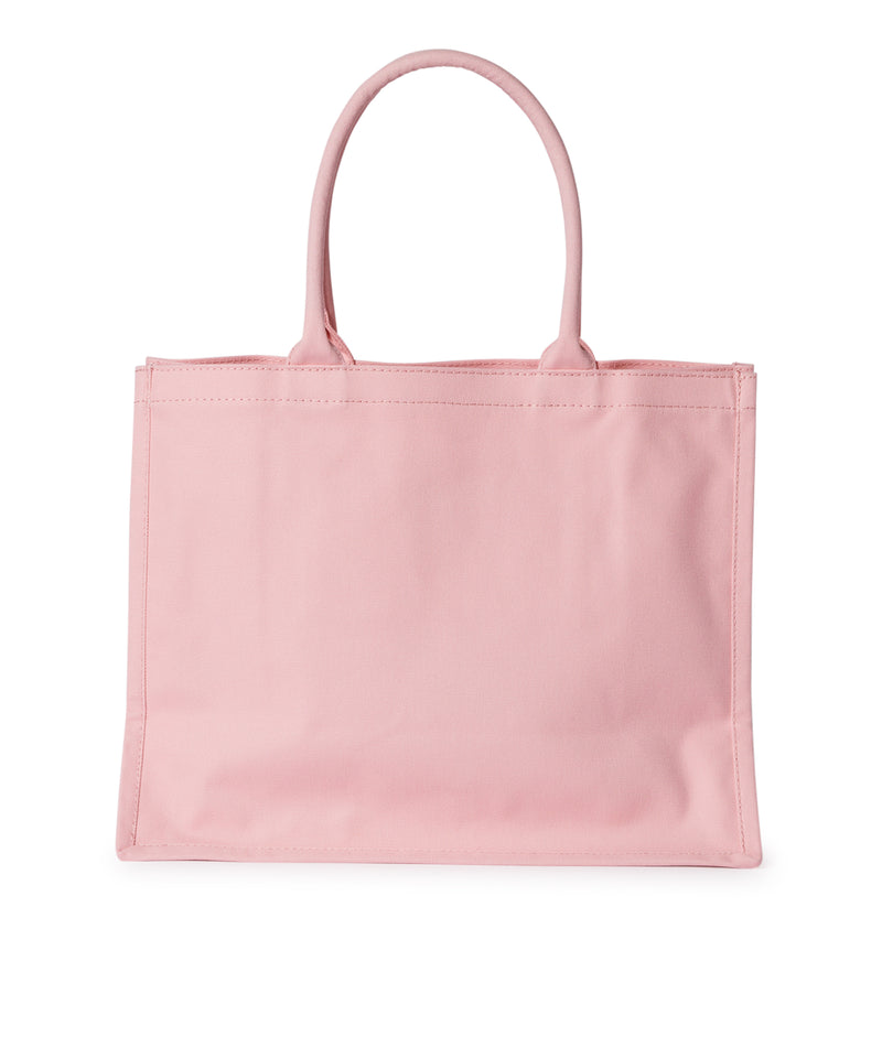 Blended cotton MSGM Canvas Tote Bag PINK Women 