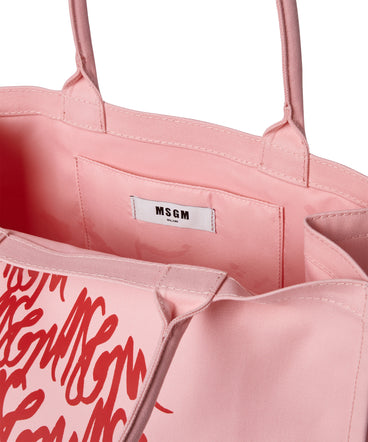 Blended cotton MSGM Canvas Tote Bag