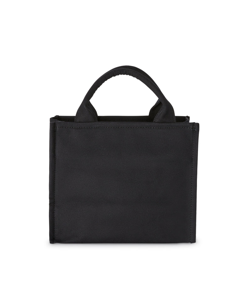 Blended cotton MSGM mini Canvas Tote Bag BLACK Women 