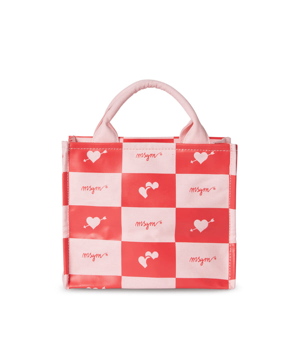 Blended cotton MSGM mini Canvas Tote Bag