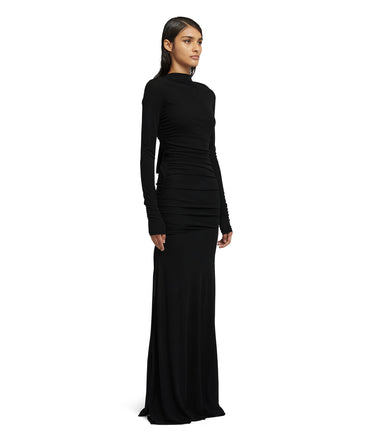 Maxi dress in fluid jersey