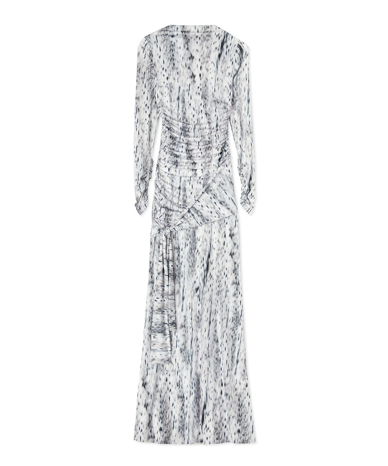 Maxi dress in fluid jersey GREY Women 