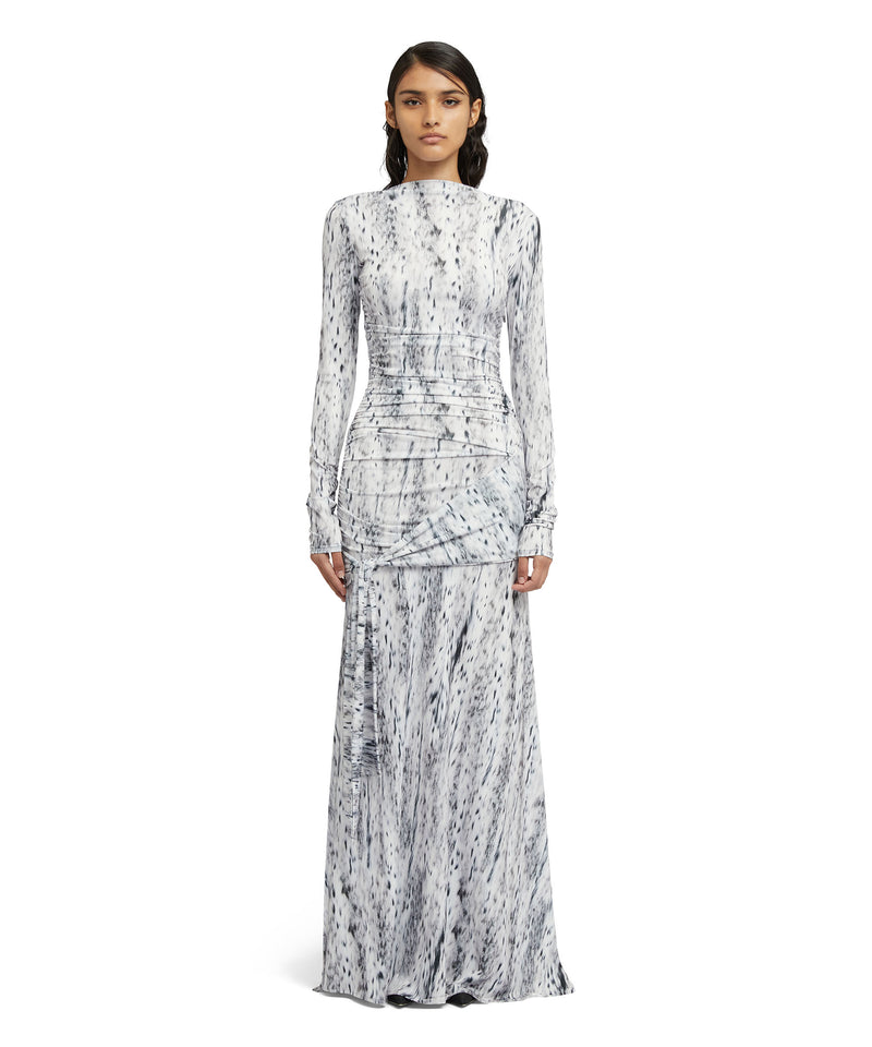Maxi dress in fluid jersey GREY Women 