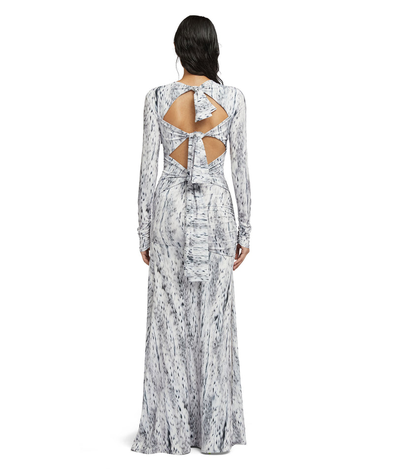Maxi dress in fluid jersey GREY Women 