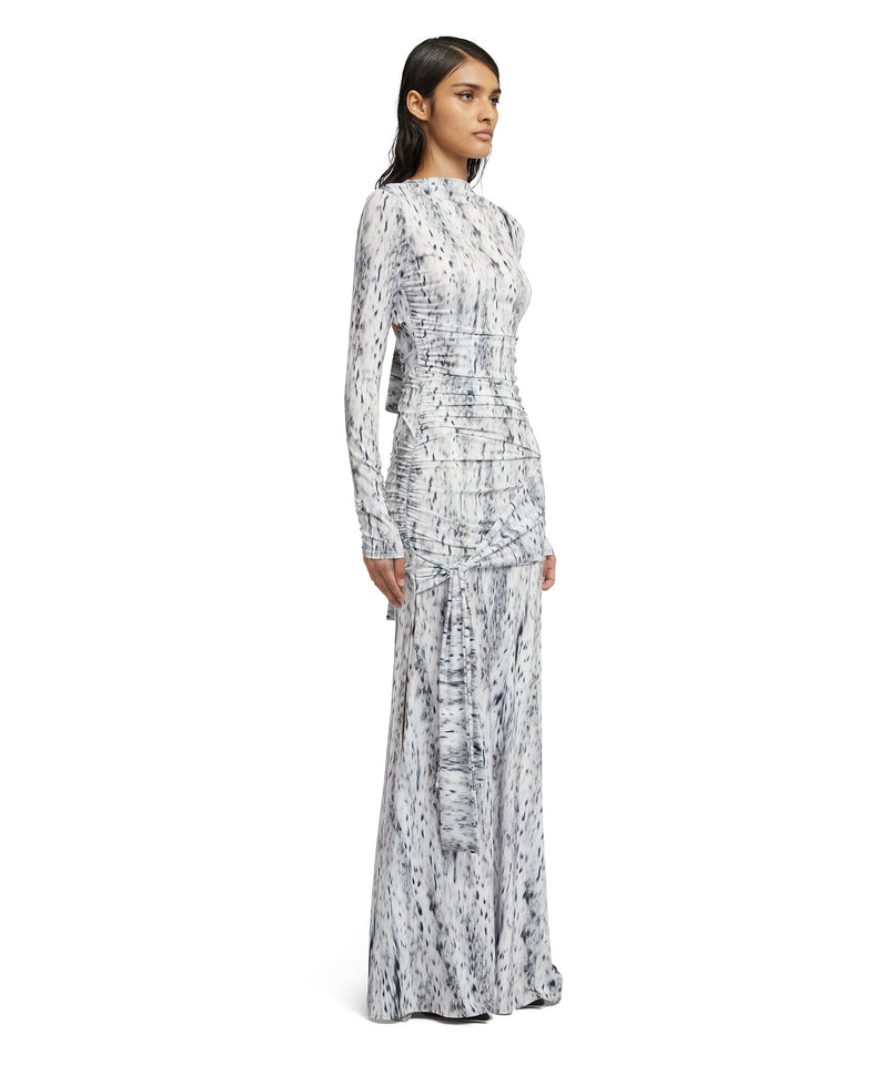 Maxi dress in fluid jersey GREY Women 
