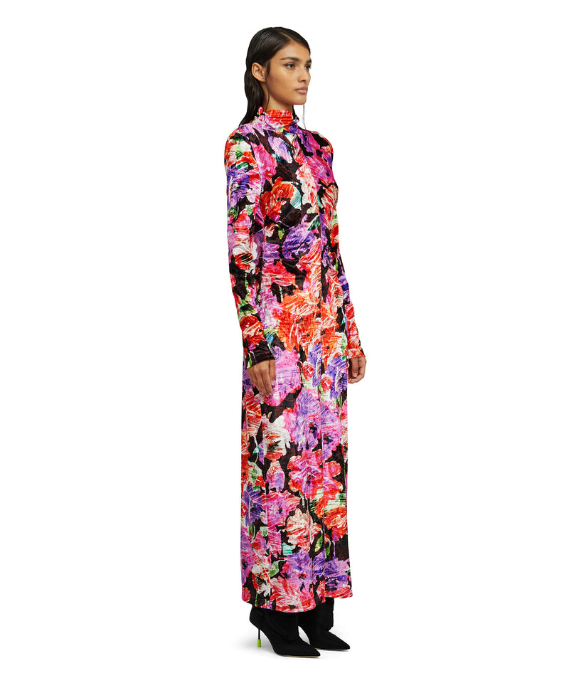 Maxi dress  "Blossom Hallucination" FUCSIA Women 