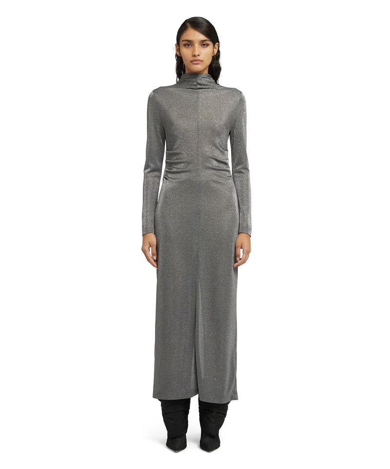 Glittery midi dress GREY Women 