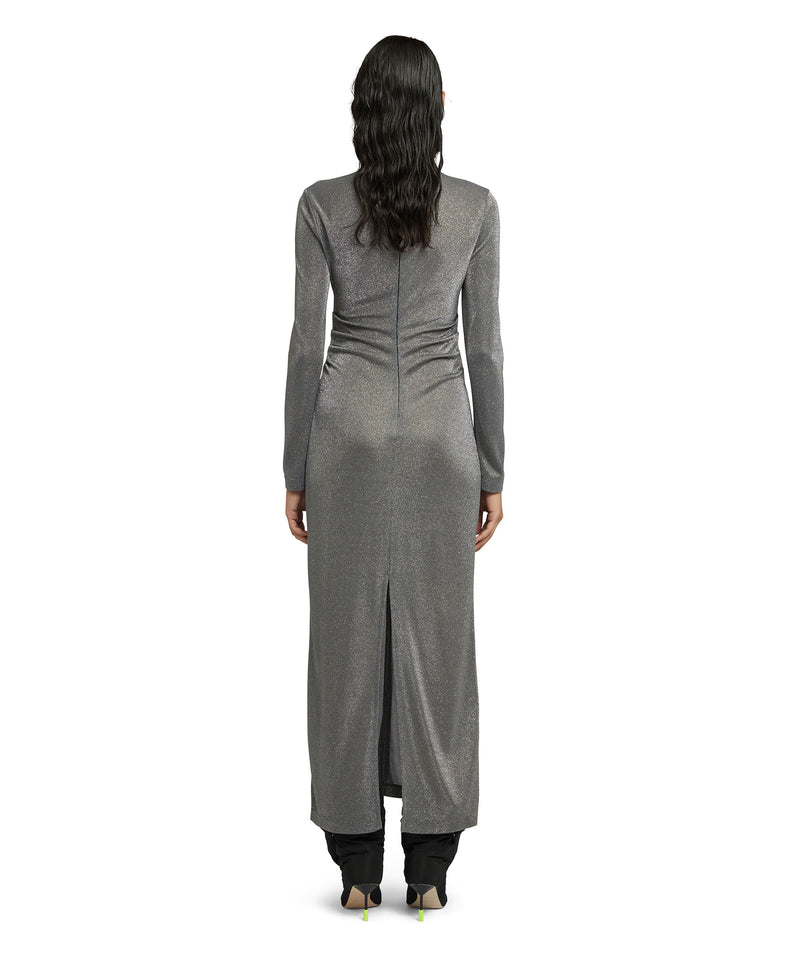 Glittery midi dress GREY Women 