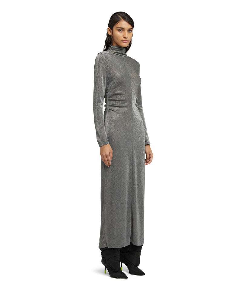 Glittery midi dress GREY Women 