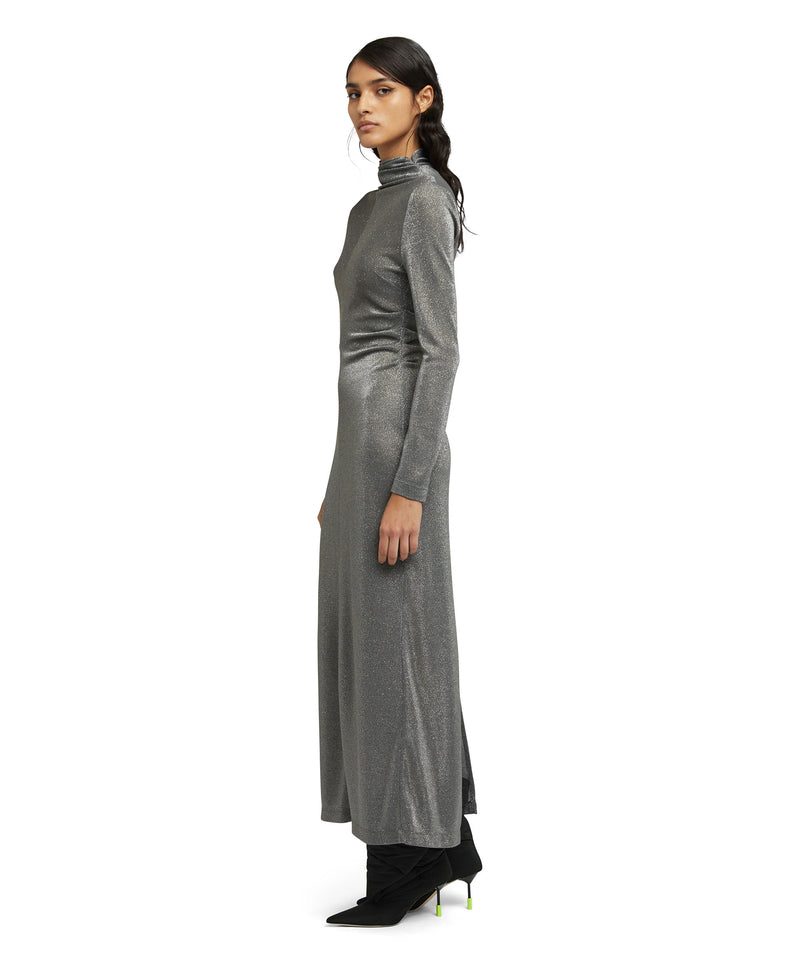 Glittery midi dress GREY Women 