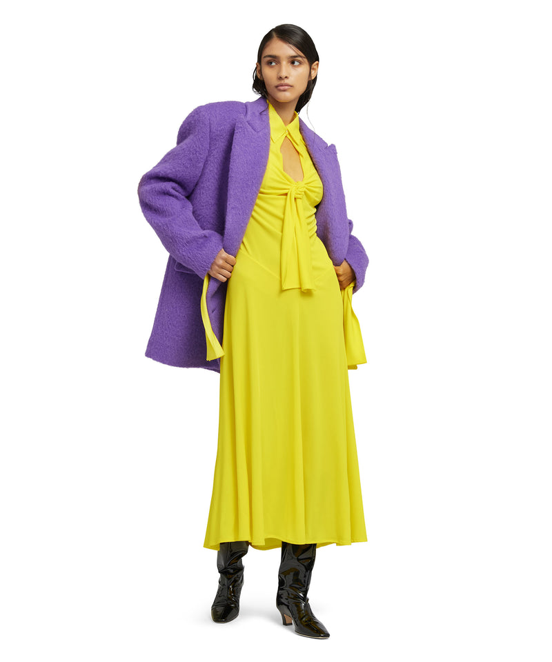 Mini dress in "Fluid Viscose Jersey" fabric YELLOW Women 