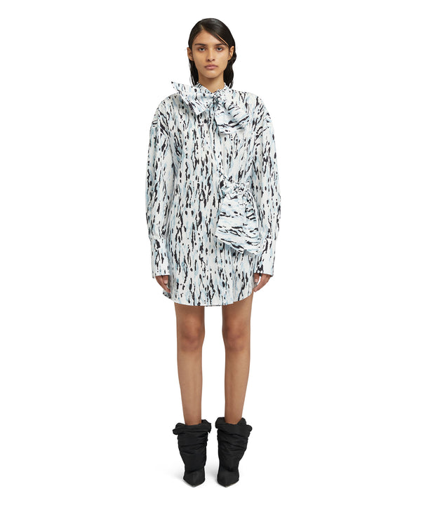 Poplin cotton "Wild Illusion Print" shirt