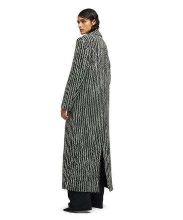 Blended wool "Herringbone Wool felt" coat