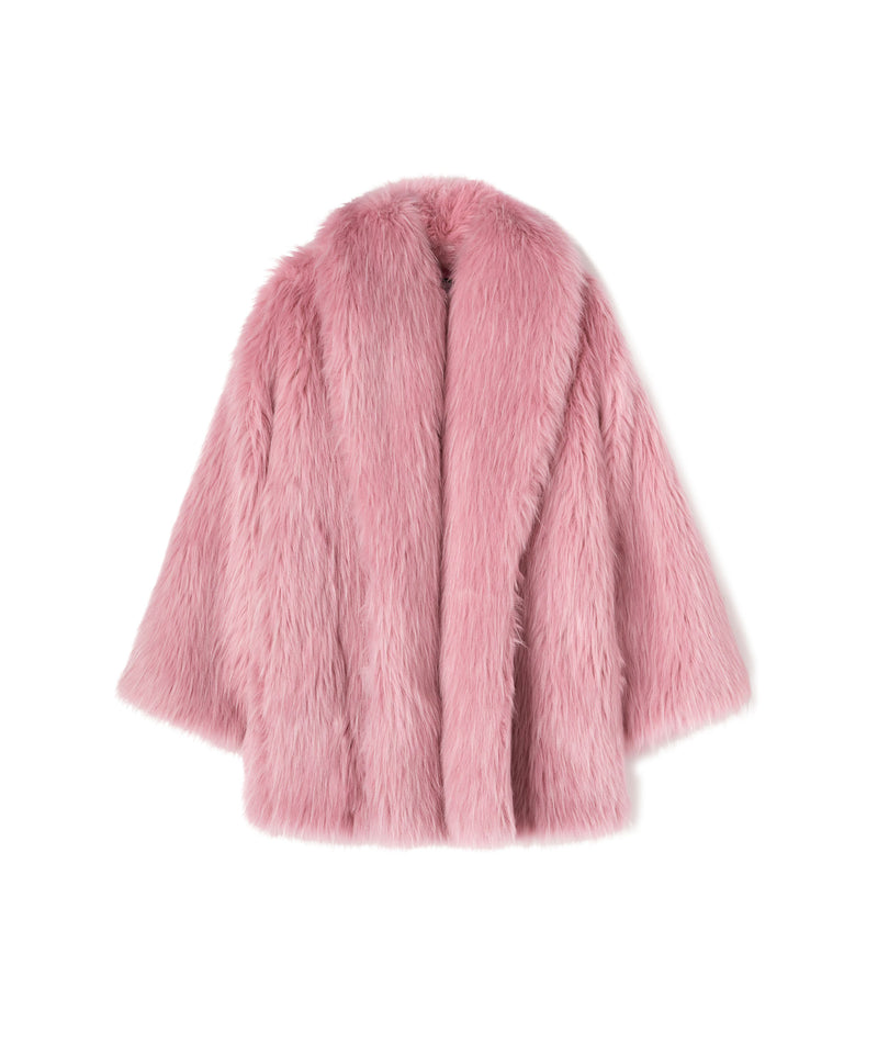Faux fur "Minimalist Glamour" jacket PINK Women 