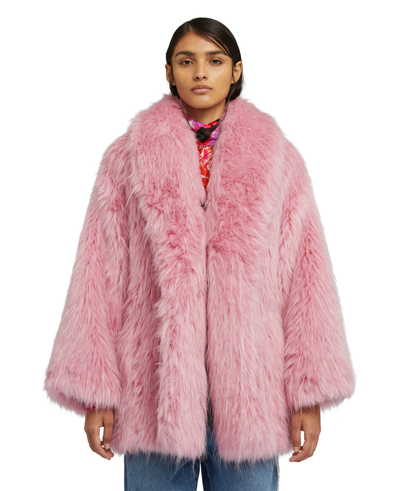Faux fur "Minimalist Glamour" jacket PINK Women 