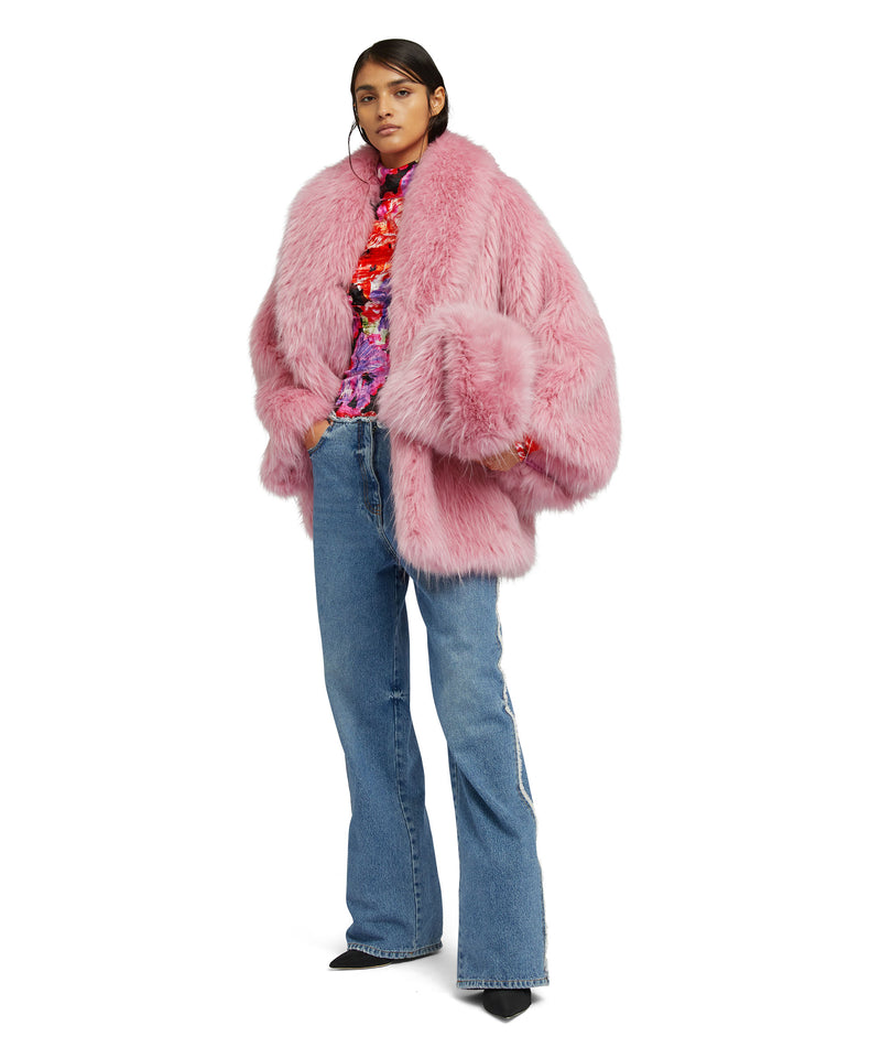 Faux fur "Minimalist Glamour" jacket PINK Women 