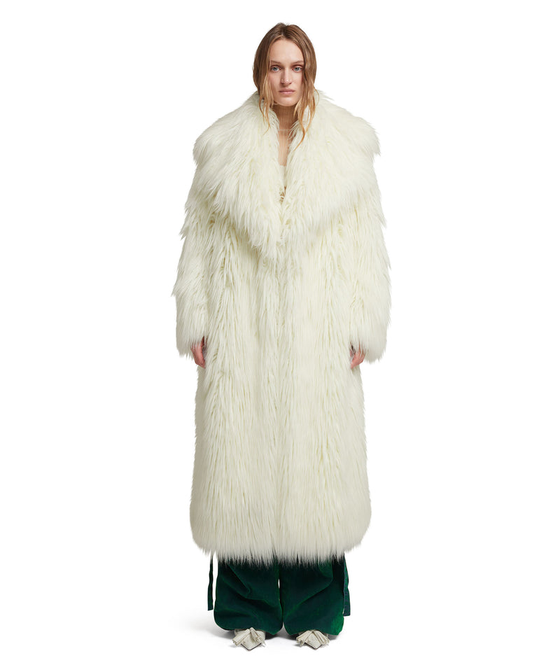 Faux fur "Minimalist Glamour" coat WHITE Women 