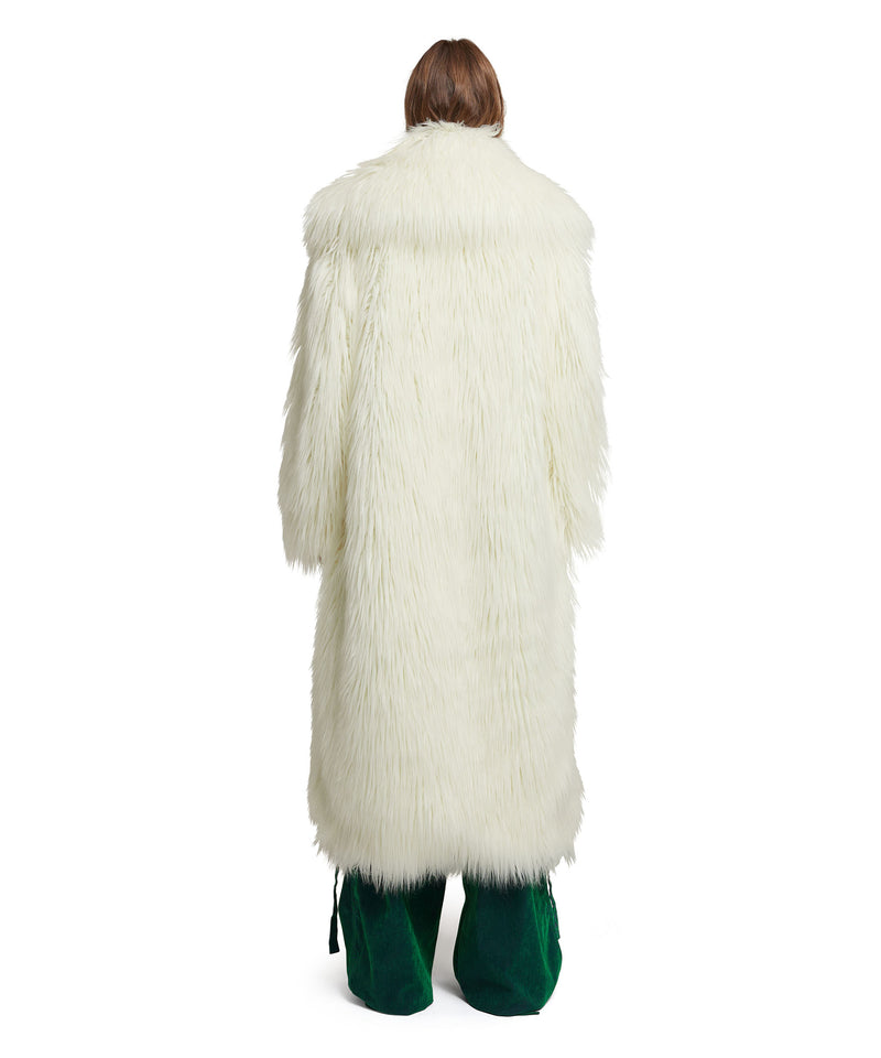 Faux fur "Minimalist Glamour" coat WHITE Women 