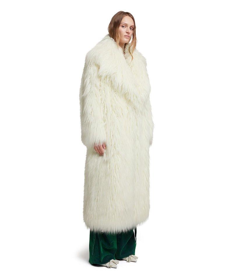 Faux fur "Minimalist Glamour" coat WHITE Women 