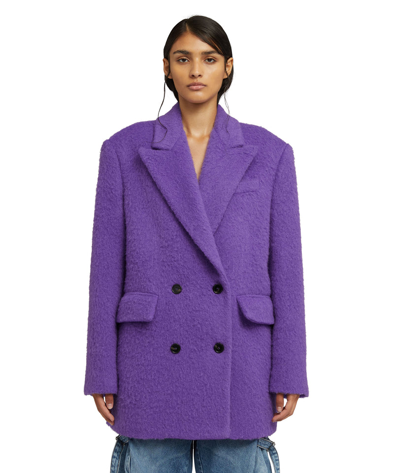 Double-breasted jacket with  "Diagonal Pure Wool" workmanship LILAC Women 