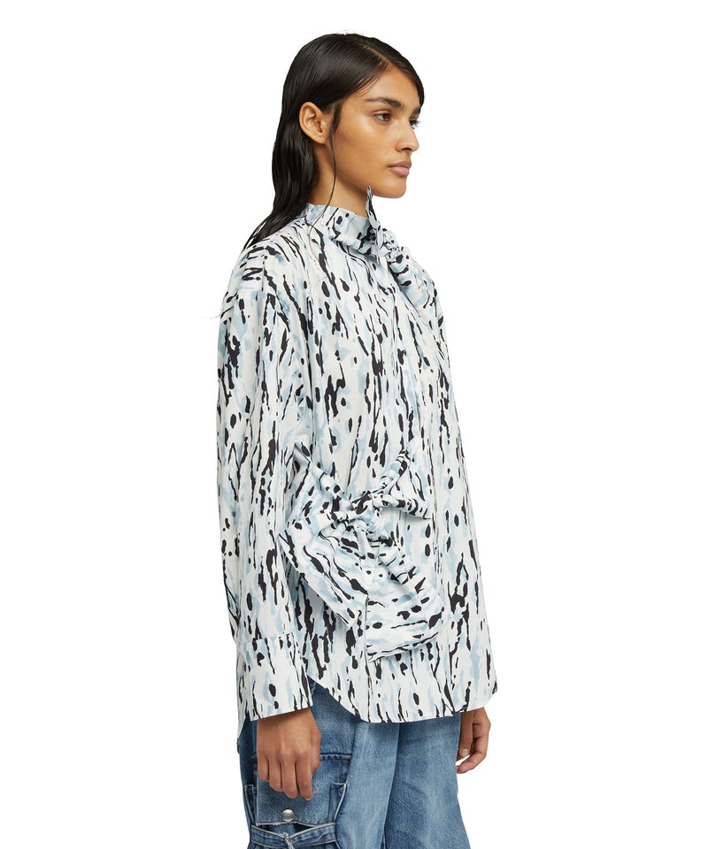 Top with "Wild Illusion" print WHITE Women 