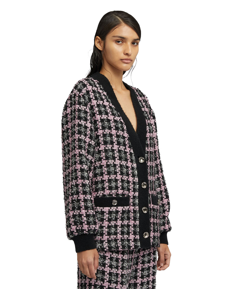 Jacket with "Lurex Check Tweed" motif BLACK Women 