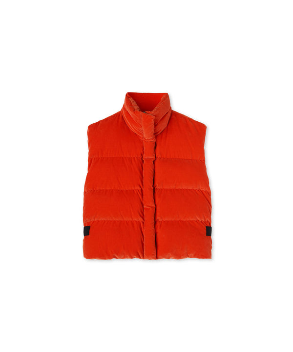 Padded vest with "Blossom Hallucination" workmanship
