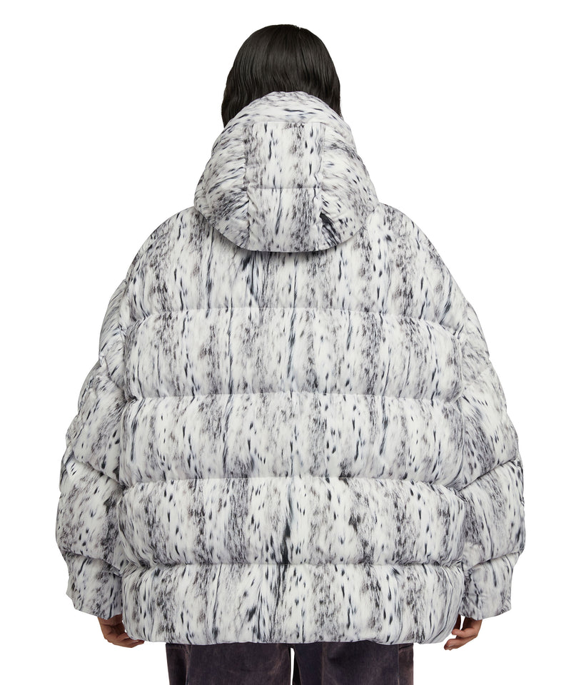 Padded jacket with "Wild illusion" print GREY Women 