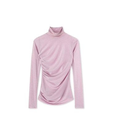 Top in fluid glittery jersey