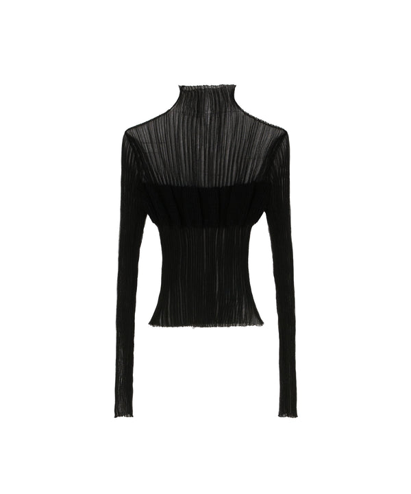 Sweater with "Ribbed Cellophane" concept
