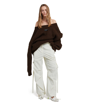 Blended wool v-neck sweater "Warm Winter"