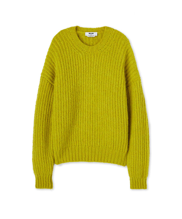 Blended wool crewneck sweater "Warm Winter"