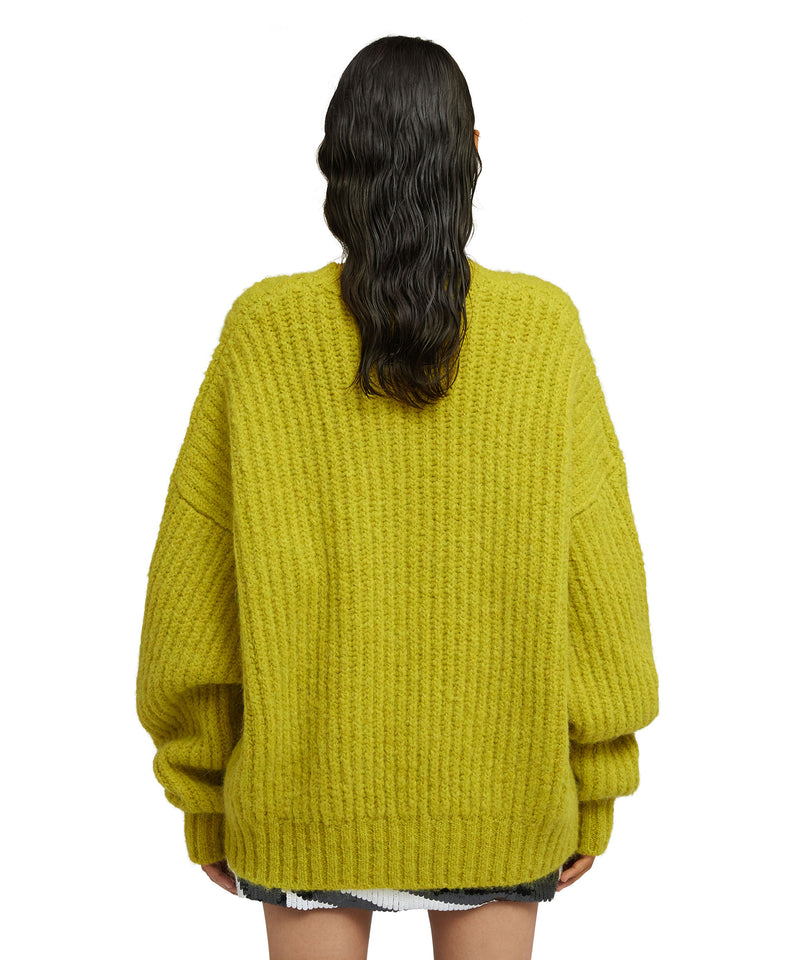 Maglione girocollo in blend di lana "Warm Winter" GIALLO Donna 