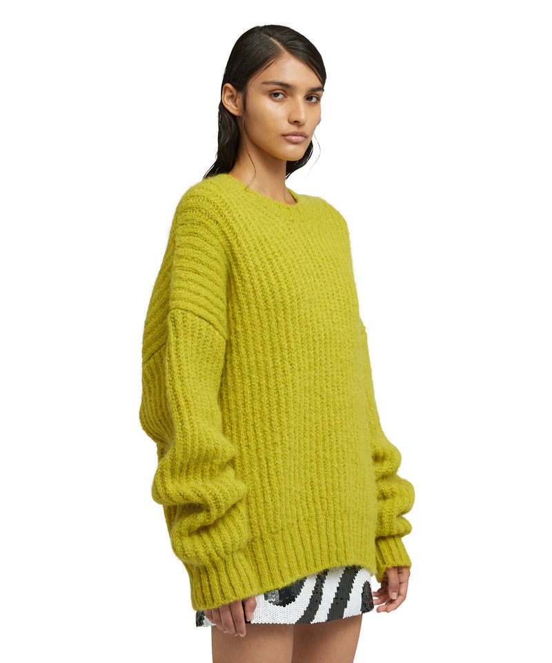 Maglione girocollo in blend di lana "Warm Winter" GIALLO Donna 