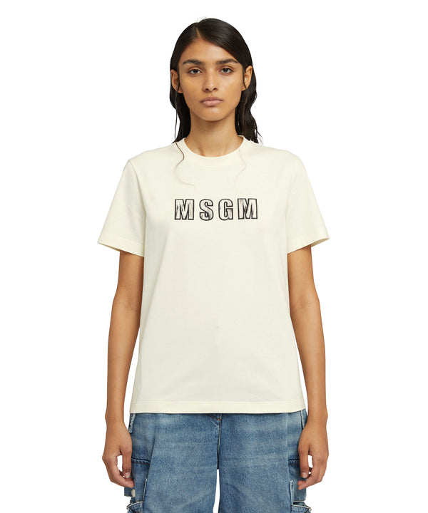 MSGM T-Shirt for Women: logo t-shirt & fantastic green t-shirt