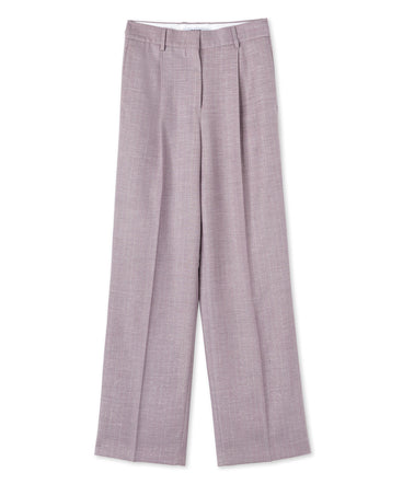 Trousers with  "Shiny Pinstriped Wool" workmanship